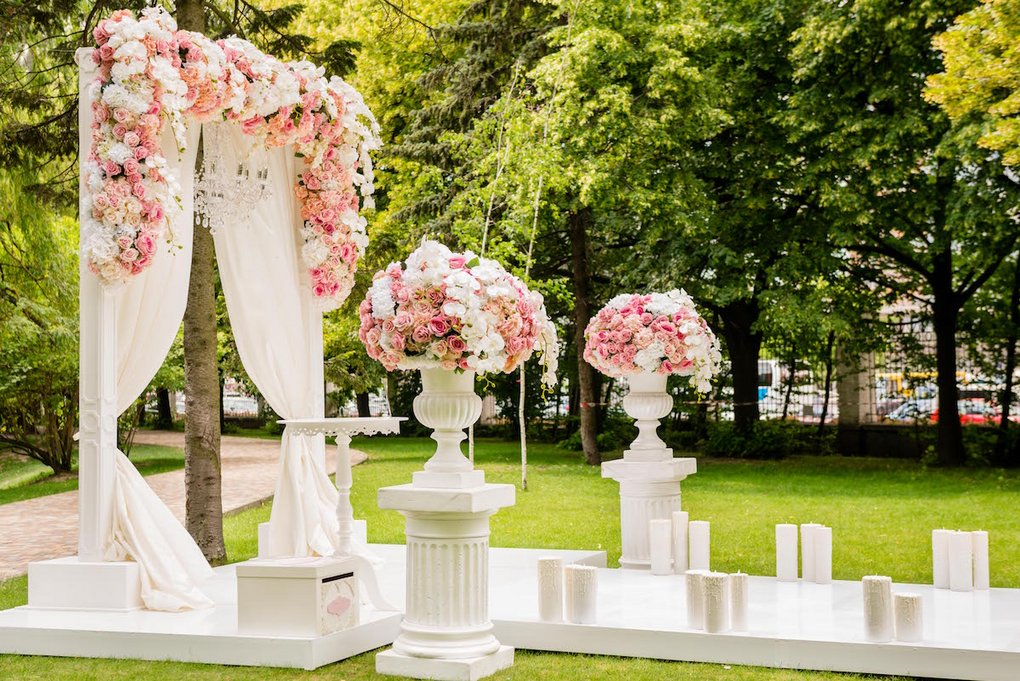 Bild: Dekoration Hochzeitsdeko Sanfte romantische Hochzeit